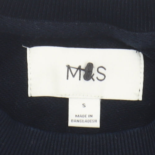 Marks and Spencer Men's Black Small Pullover Sweatshirt