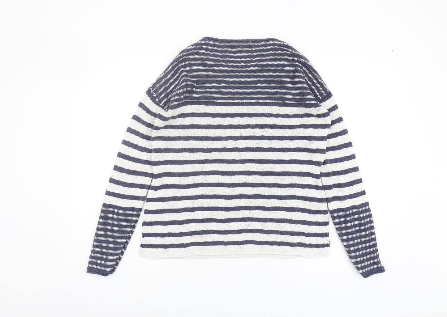 Next Women's Blue Striped Pullover Jumper Size 10
