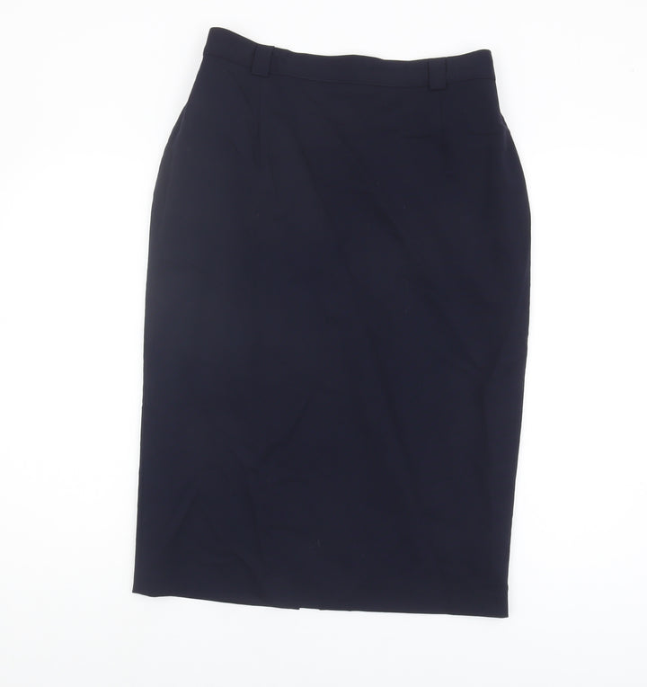 Artigiano Women's Black Midi Pencil Skirt Size 14