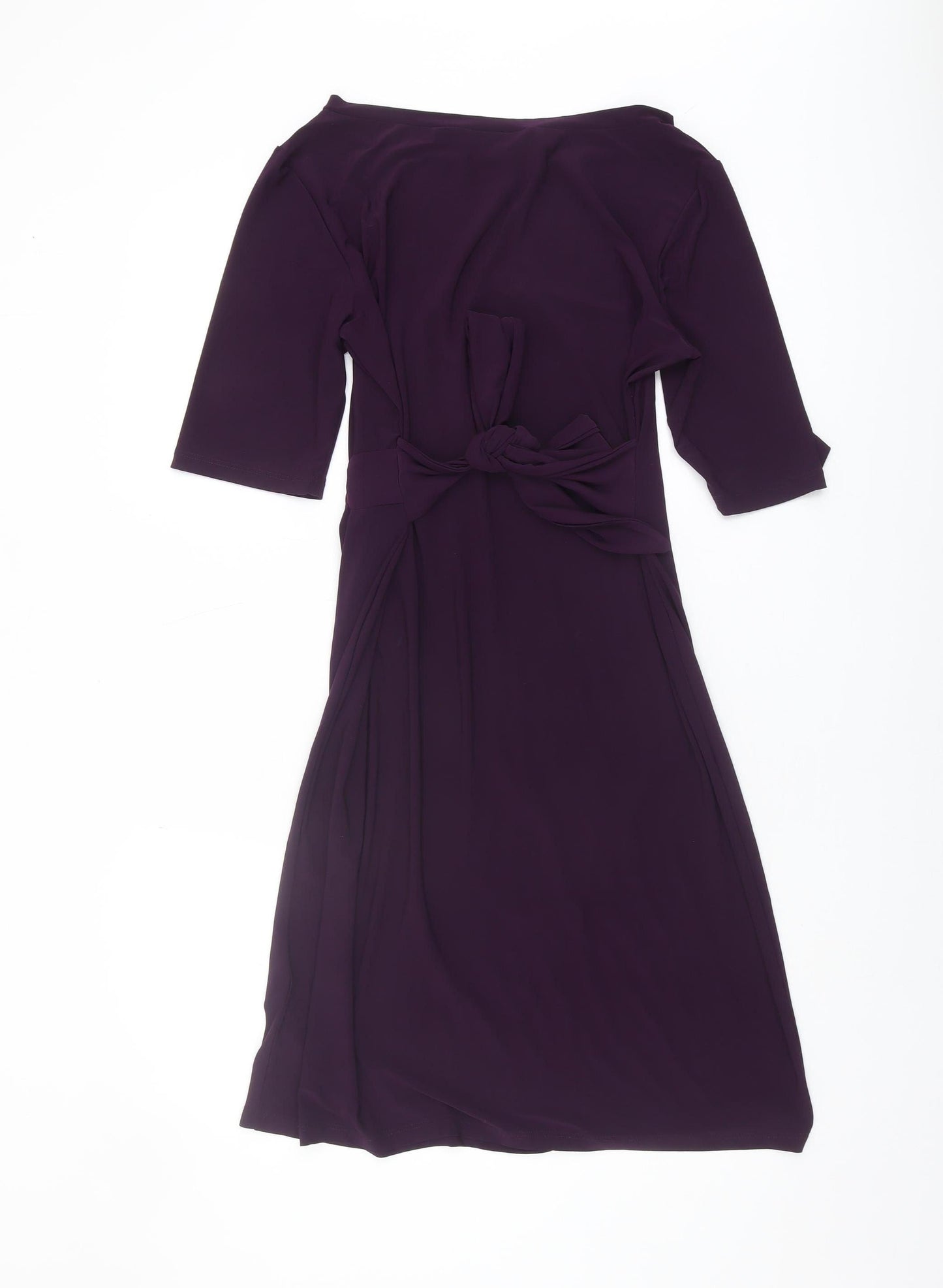 Coco Bianco Women Purple L Half Sleeve Dress