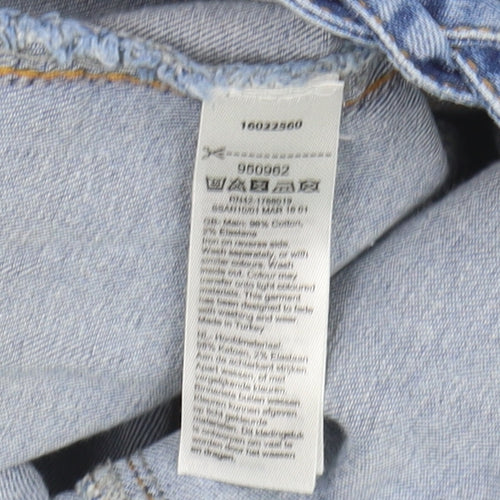 Blue 73 Women's Blue Denim Midi Skirt, Size 10