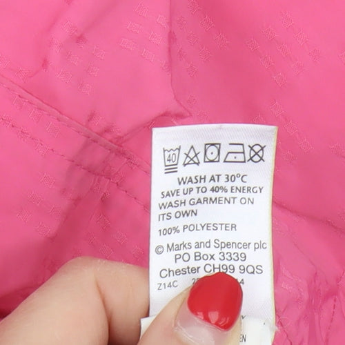 Marks and Spencer Women's Pink Mid-Length Jacket