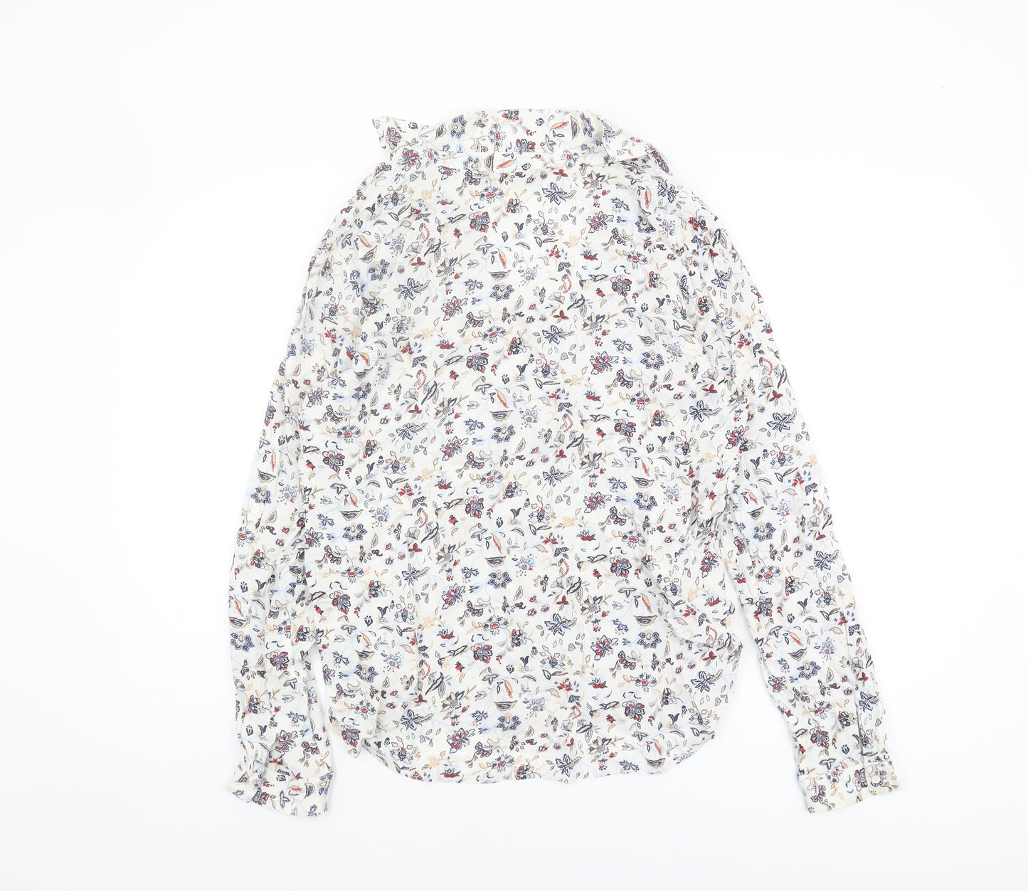 Zara Basic Women's Floral Blouse L Multicoloured