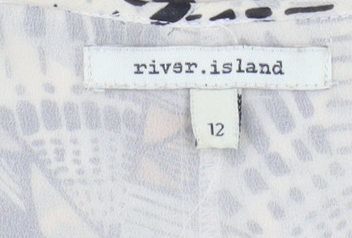 River Island Women’s Multicoloured Geometric Dress, Size 12