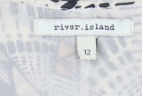 River Island Women’s Multicoloured Geometric Dress, Size 12