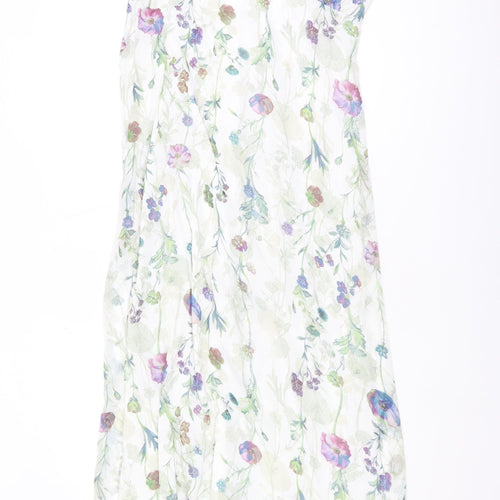 Oh My Love Women's Multicoloured Midi Floral Dress