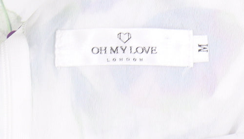 Oh My Love Women's Multicoloured Midi Floral Dress