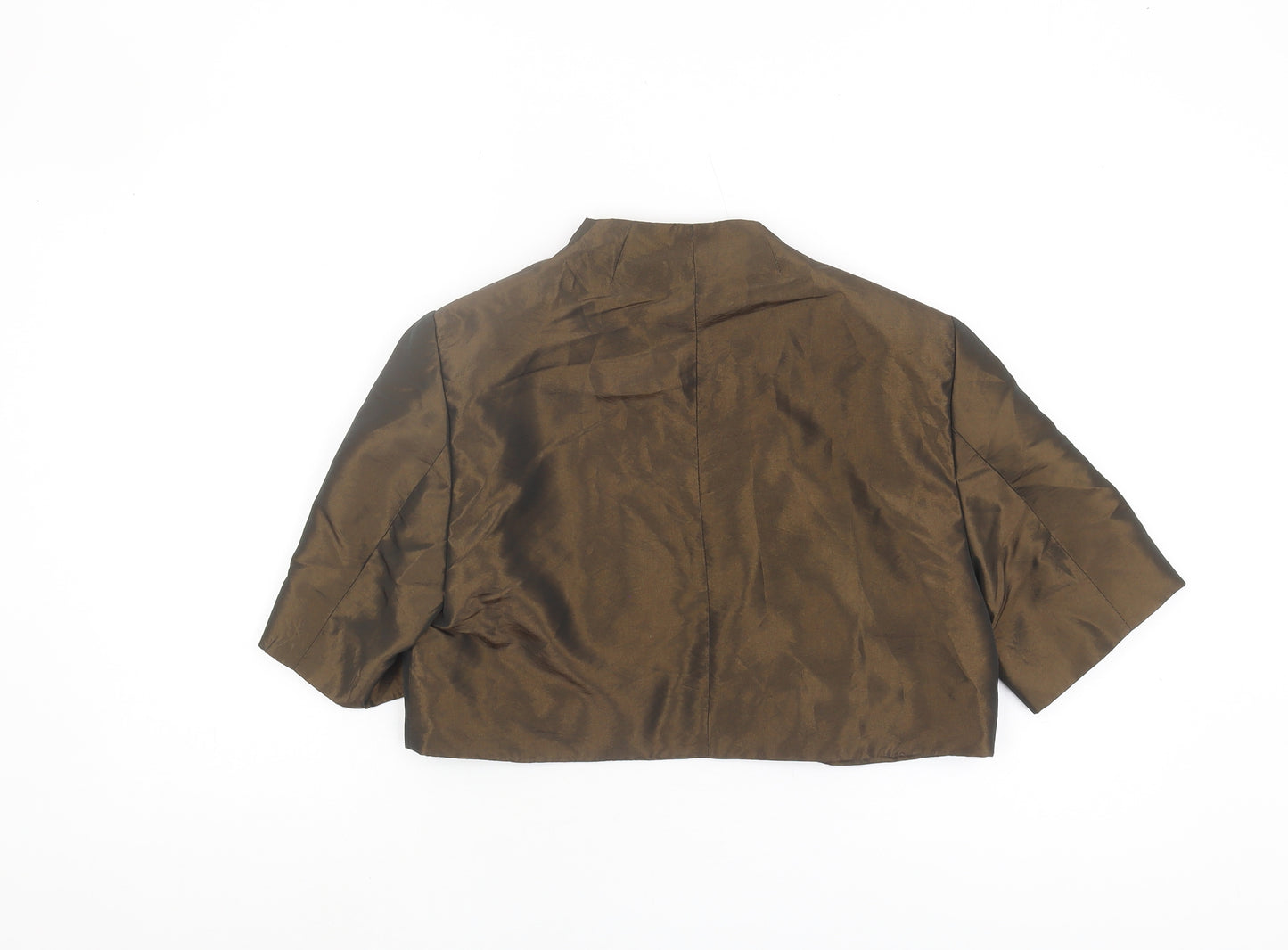 Klass Collection Women's Brown Cropped Blazer Size 14