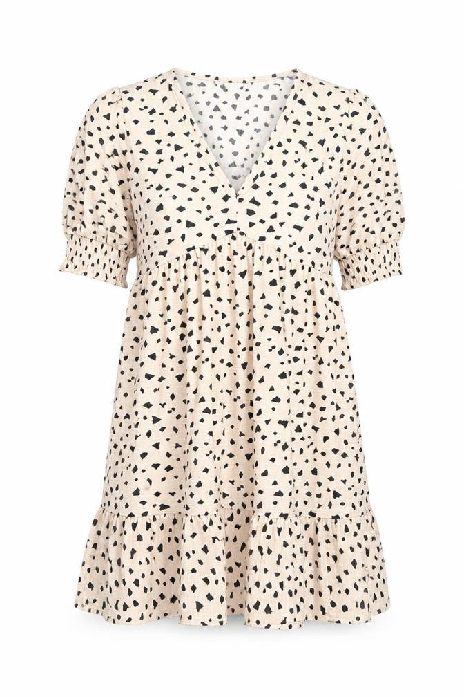 Miss Selfridge Women's Beige Geometric Dress Size 8
