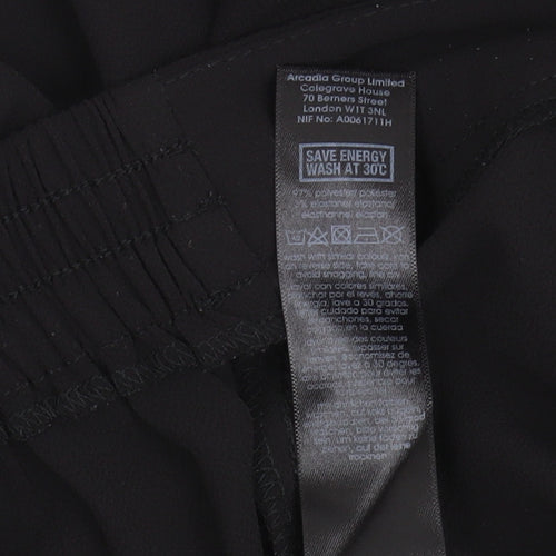 Evans Women's Black Wide-Leg Trousers, Size 26, Plus