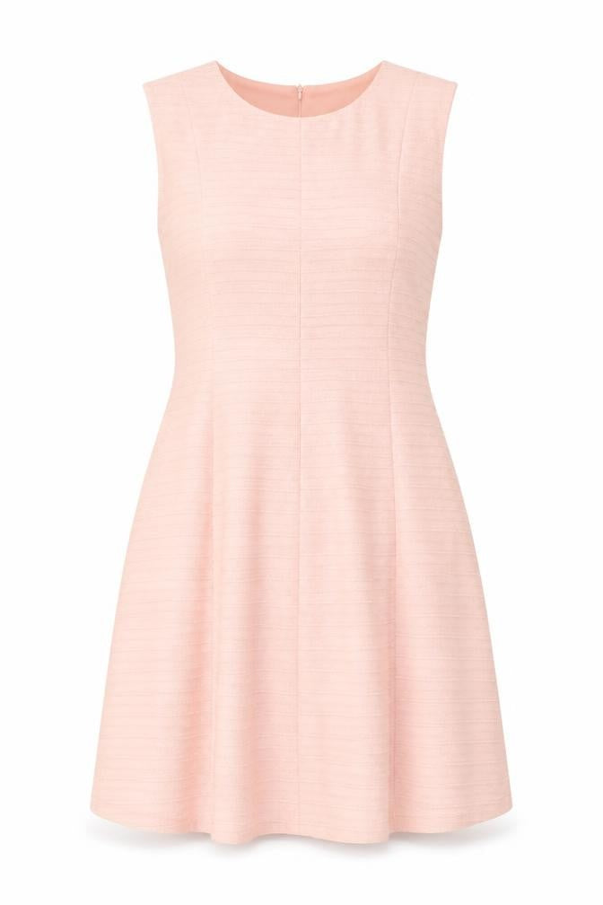 Front view of Yumi Women's Pink Sleeveless Dress