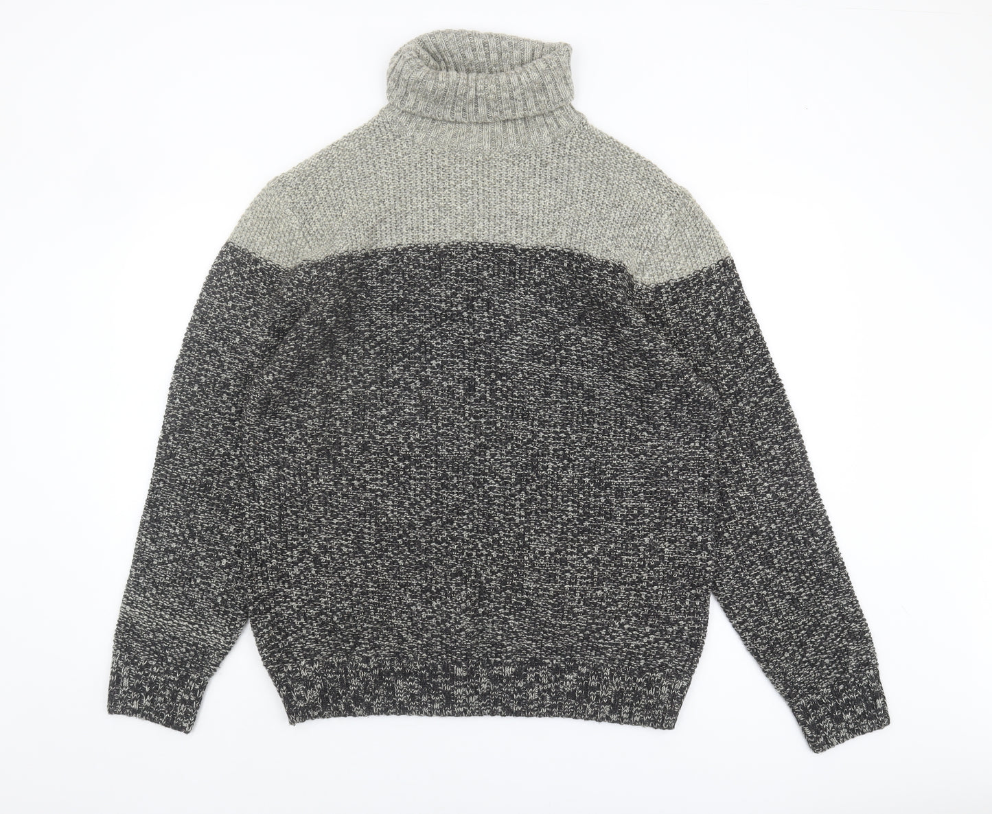 Next Men's Grey Roll Neck Pullover Jumper XL
