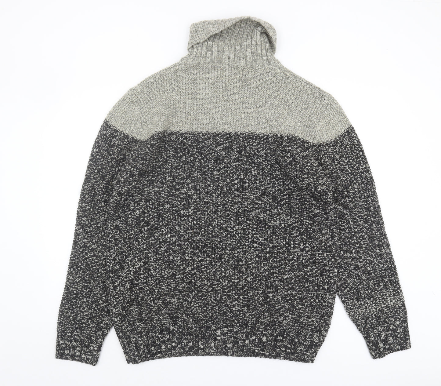 Next Men's Grey Roll Neck Pullover Jumper XL