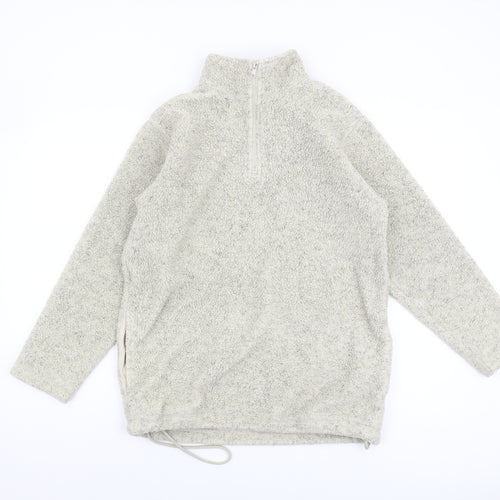 Anne Brooks Ivory Women's Zip Sweatshirt Size 10