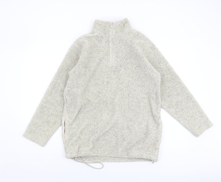 Anne Brooks Ivory Women's Zip Sweatshirt Size 10