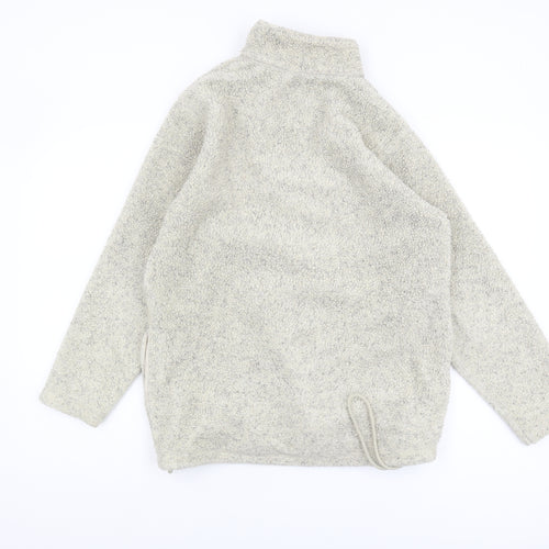 Anne Brooks Ivory Women's Zip Sweatshirt Size 10