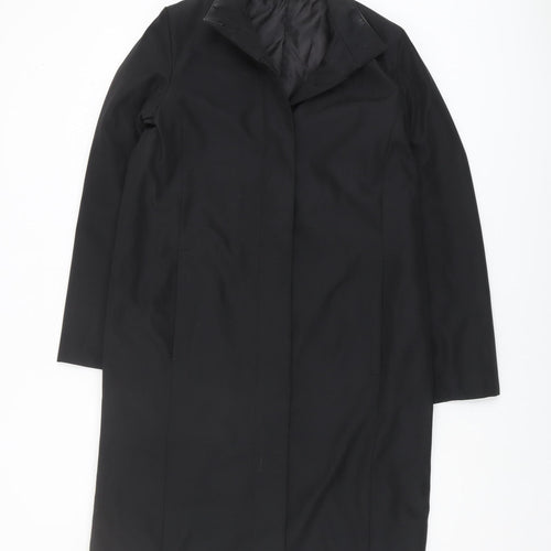 BHS Women's Black Overcoat Size 12 Regular Fit