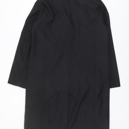 BHS Women's Black Overcoat Size 12 Regular Fit
