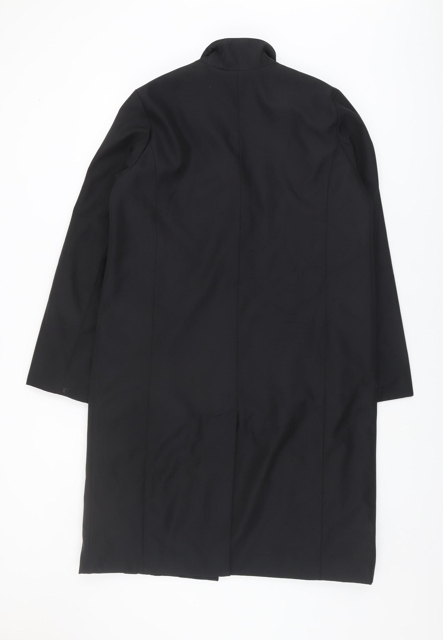 BHS Women's Black Overcoat Size 12 Regular Fit