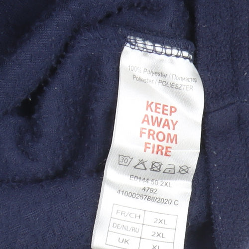 Atlas For Men Blue XL Men's 1/4 Zip Fleece Sweatshirt