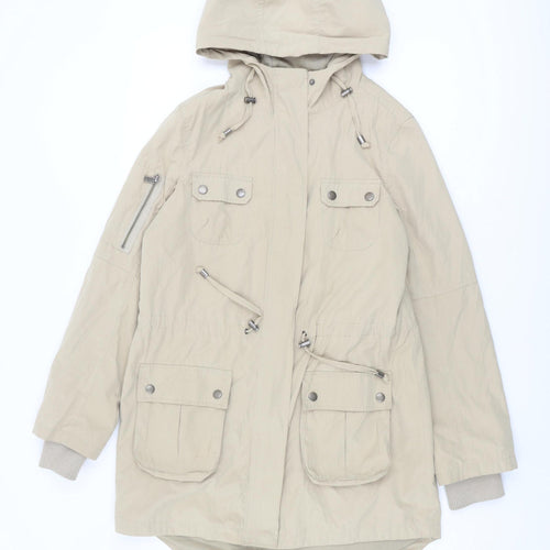 Oasis Women's Beige Parka Jacket - Size S