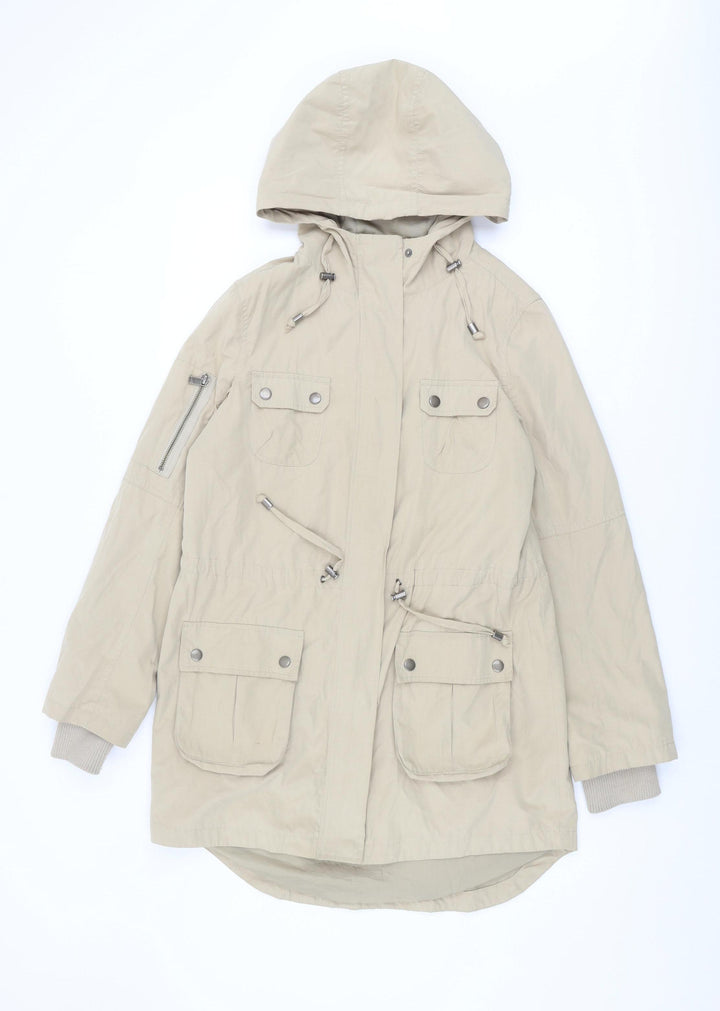 Oasis Women's Beige Parka Jacket - Size S