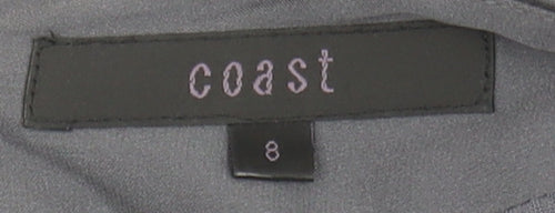 Coast Women's Grey Silk Pencil Skirt in Size 8