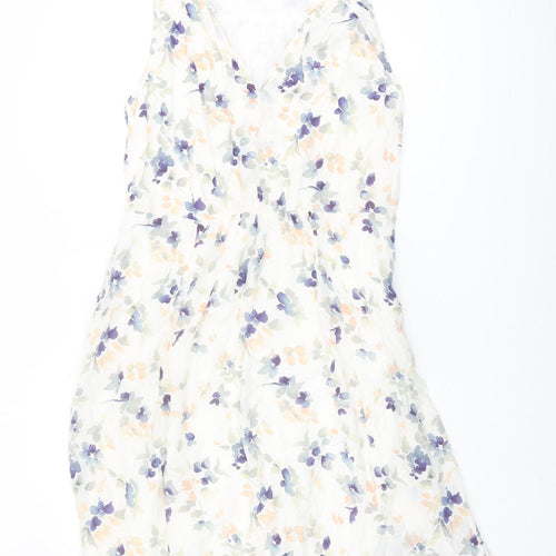 Jigsaw Women's Floral Dress Multicoloured Size 12 Casual