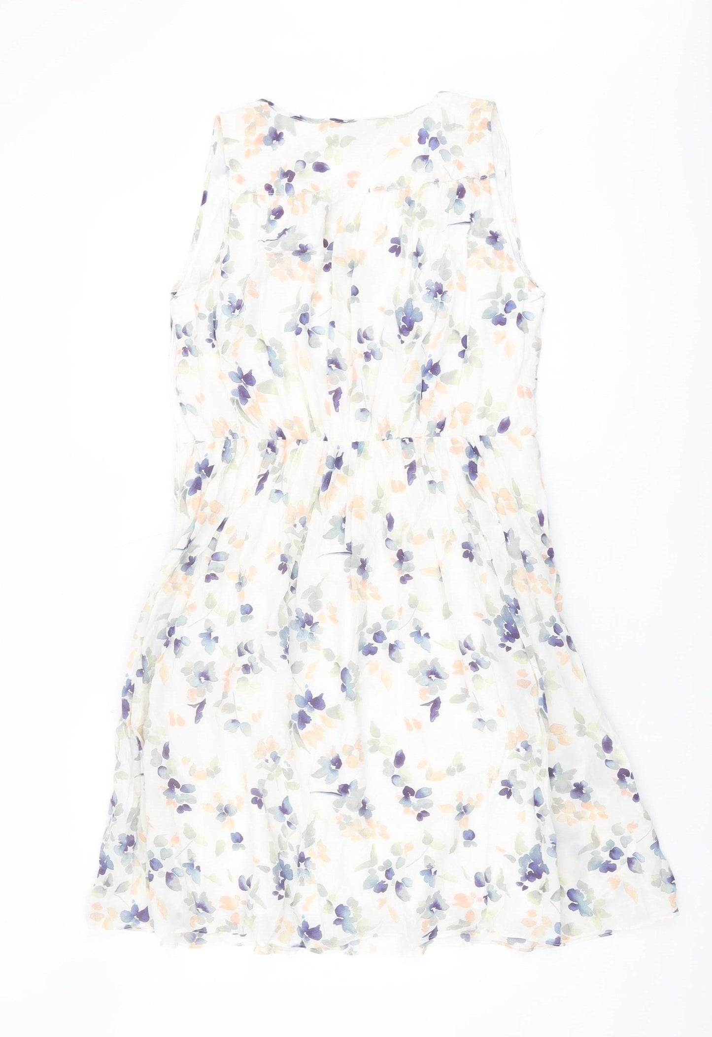 Jigsaw Women's Floral Dress Multicoloured Size 12 Casual