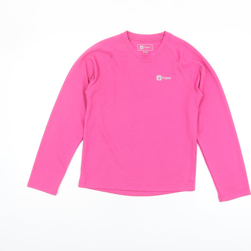 Higear Girls Pink Long Sleeve Jersey Top 9-10 Years
