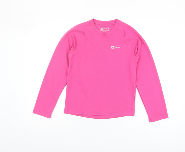 Higear Girls Pink Long Sleeve Jersey Top 9-10 Years