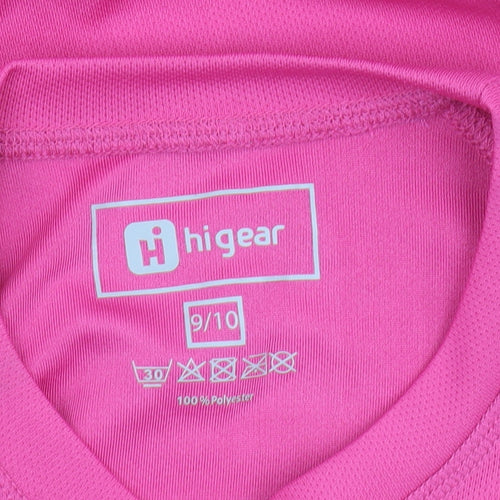 Higear Girls Pink Long Sleeve Jersey Top 9-10 Years