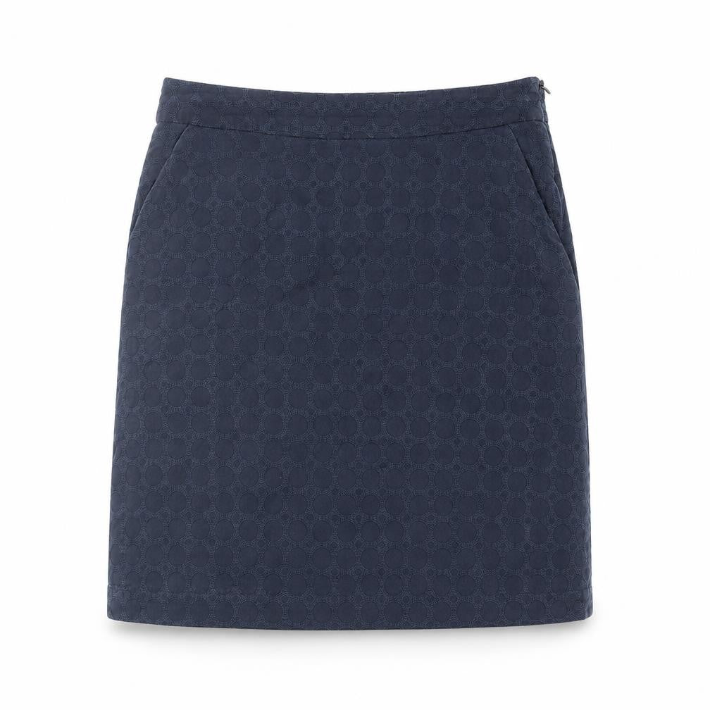 Front view of White Stuff Women’s Blue Pencil Skirt, size UK 10