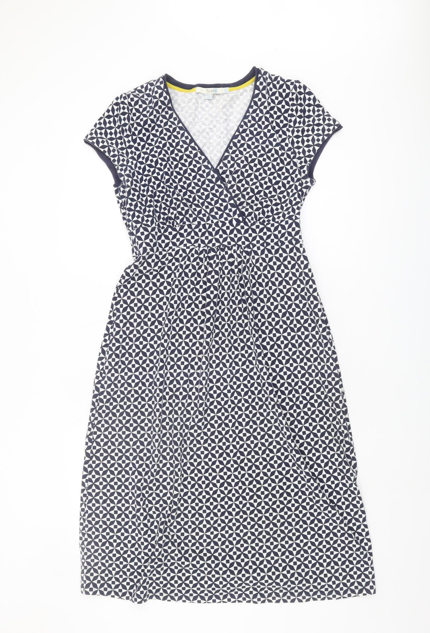 Boden Women's Geometric Wrap Dress UK 12