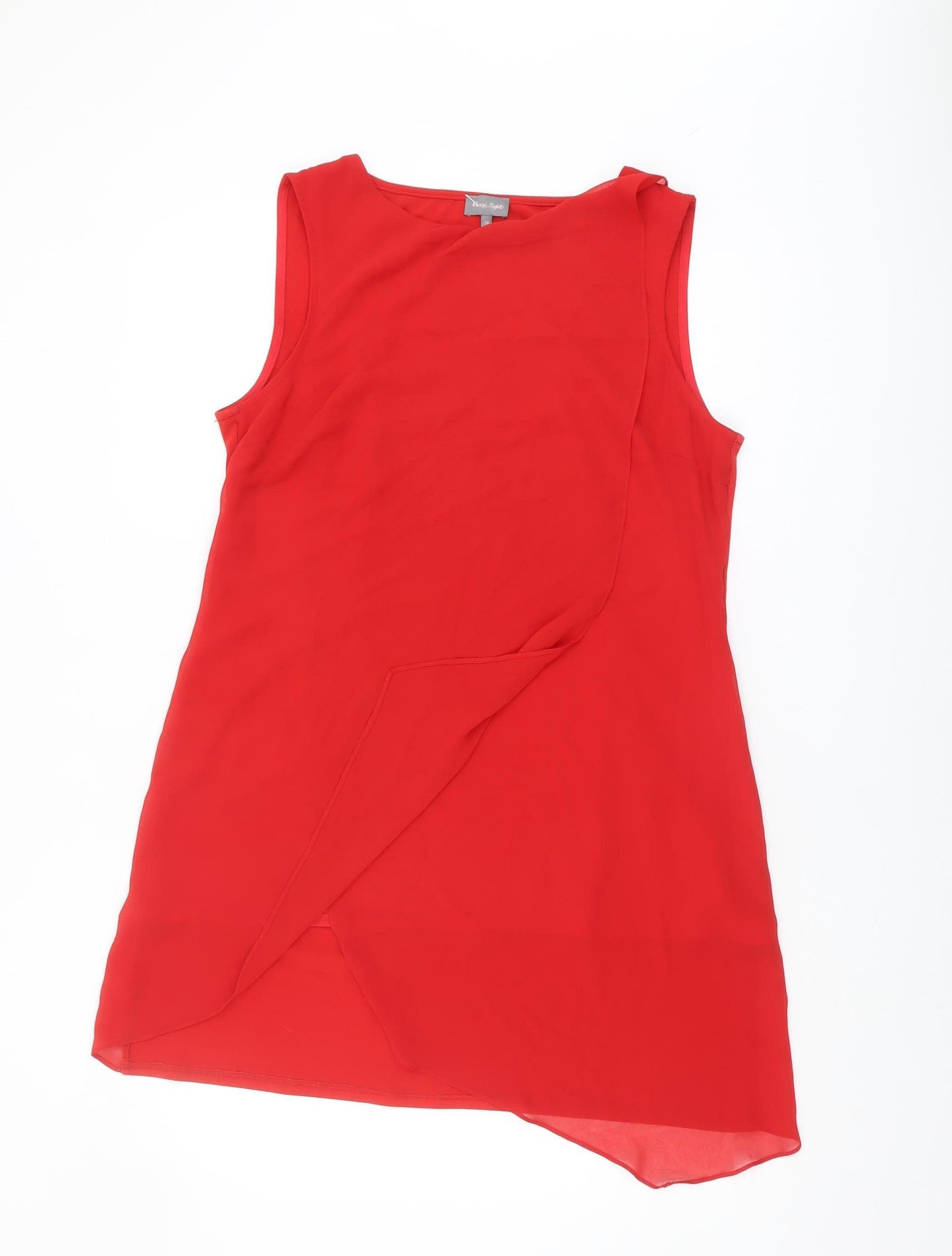 Phase Eight Women's Red Sleeveless Top, Size 16