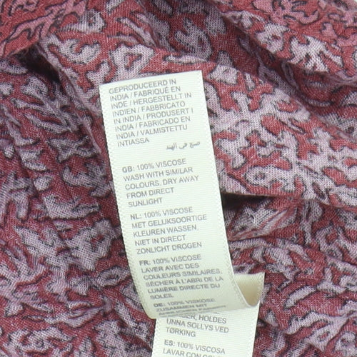 Fat Face Women's Red Viscose Skirt Size 10