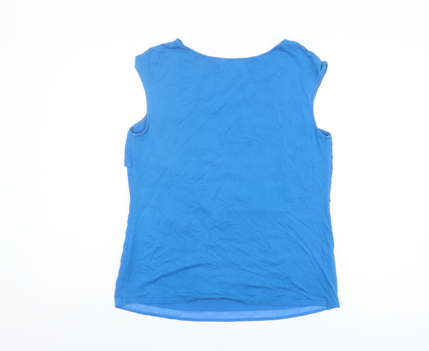 Principles Blue Women's Blouse 12 Viscose Sleeveless