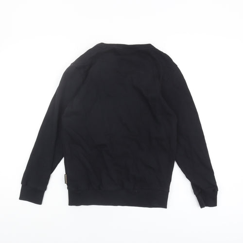 Napapijri Boys Black Pullover Sweatshirt 10-11 Years