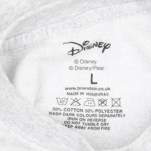 Disney Unisex Grey Pullover Sweatshirt L