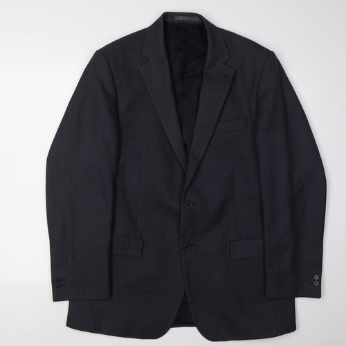 Pierre Cardin Men's Blue Wool Blazer 40 Regular