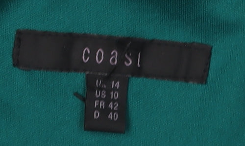 Coast Women's Green Maxi Dress Size 14