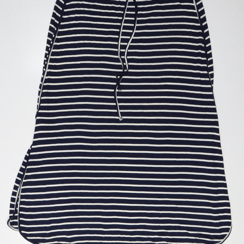 Joules Women Blue Striped Skirt Size 16 Elastic Waist