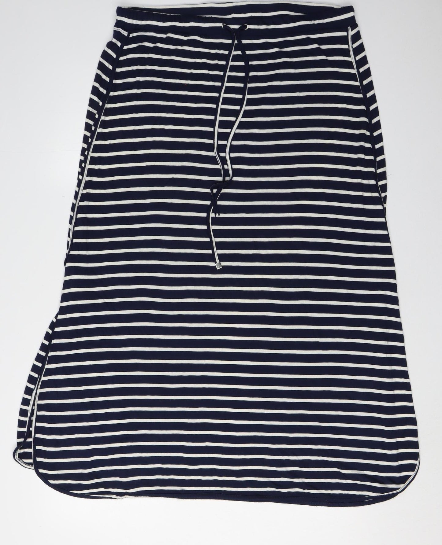Joules Women Blue Striped Skirt Size 16 Elastic Waist