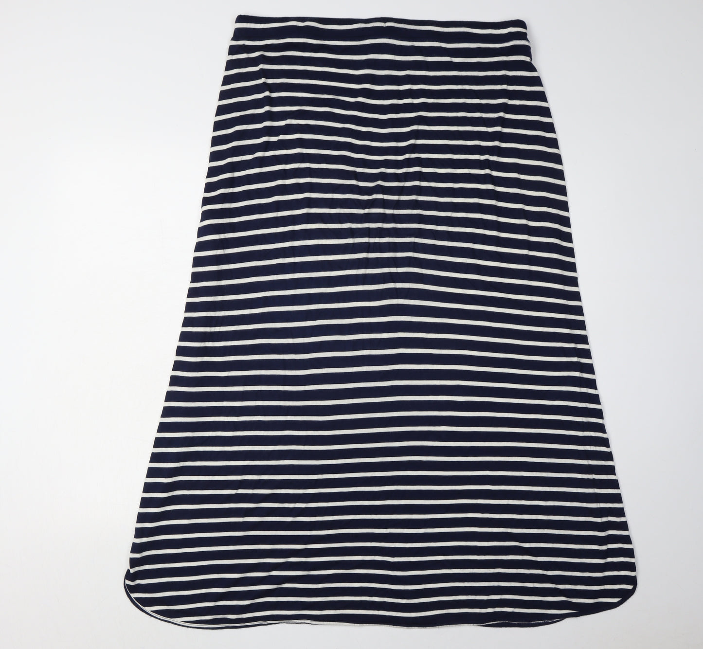 Joules Women Blue Striped Skirt Size 16 Elastic Waist