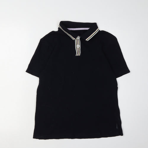 Ted Baker Men's Black Polo Shirt, Medium, Solid