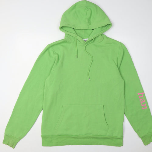 Han Kjøbenhavn Unisex Green Pullover Hoodie M