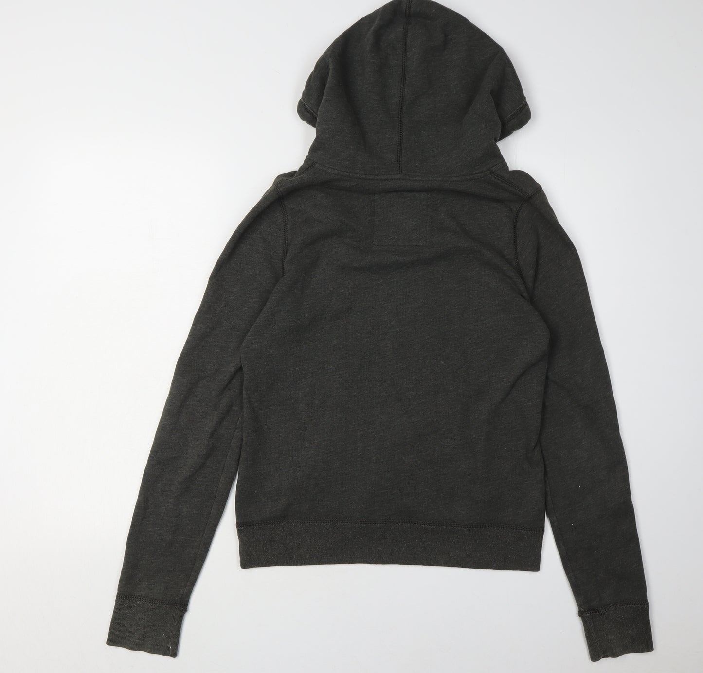 Hollister Women's Grey Pullover Hoodie Medium