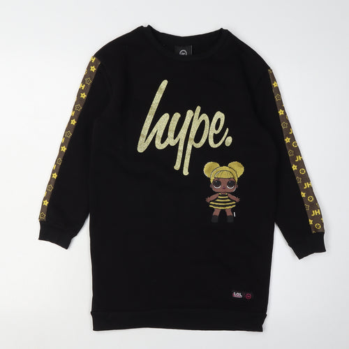 Hype Girls Black LOL Surprise T-Shirt Dress, 9-10 Years