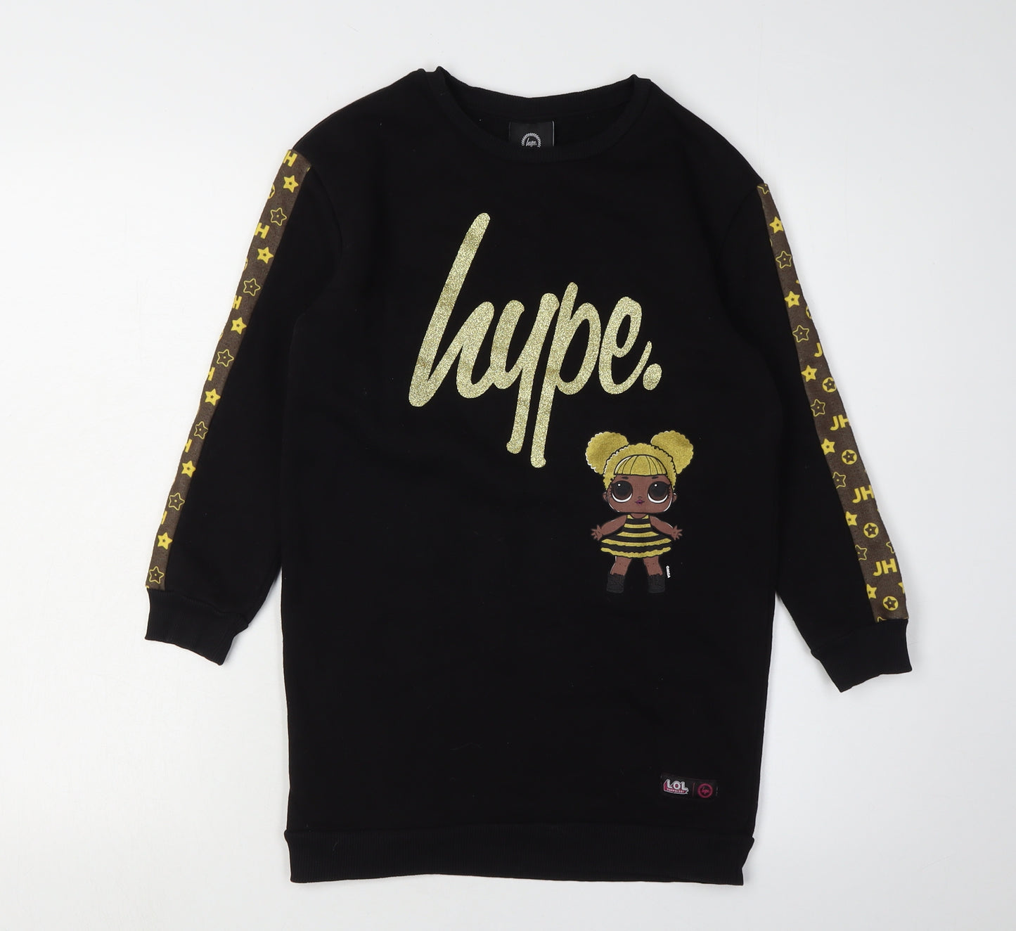 Hype Girls Black LOL Surprise T-Shirt Dress, 9-10 Years