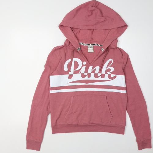 Victoria's Secret Women's Pink Hoodie S Pullover Lightweight